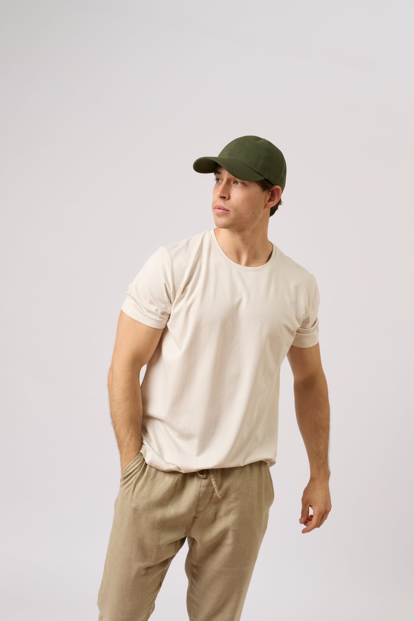 Linen Cap - Forest Green - Arre Hats