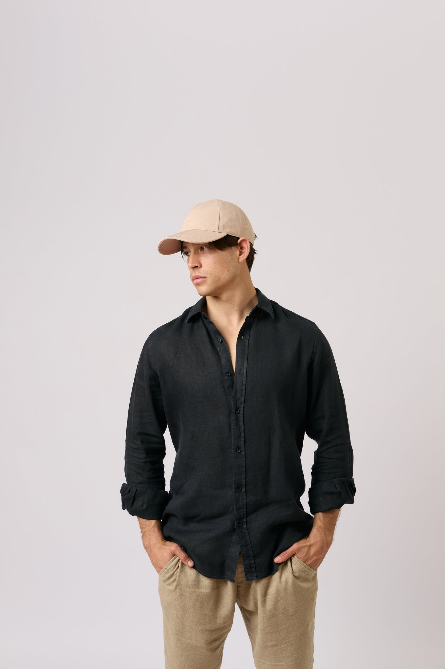 Linen Cap - Beige - Arre Hats