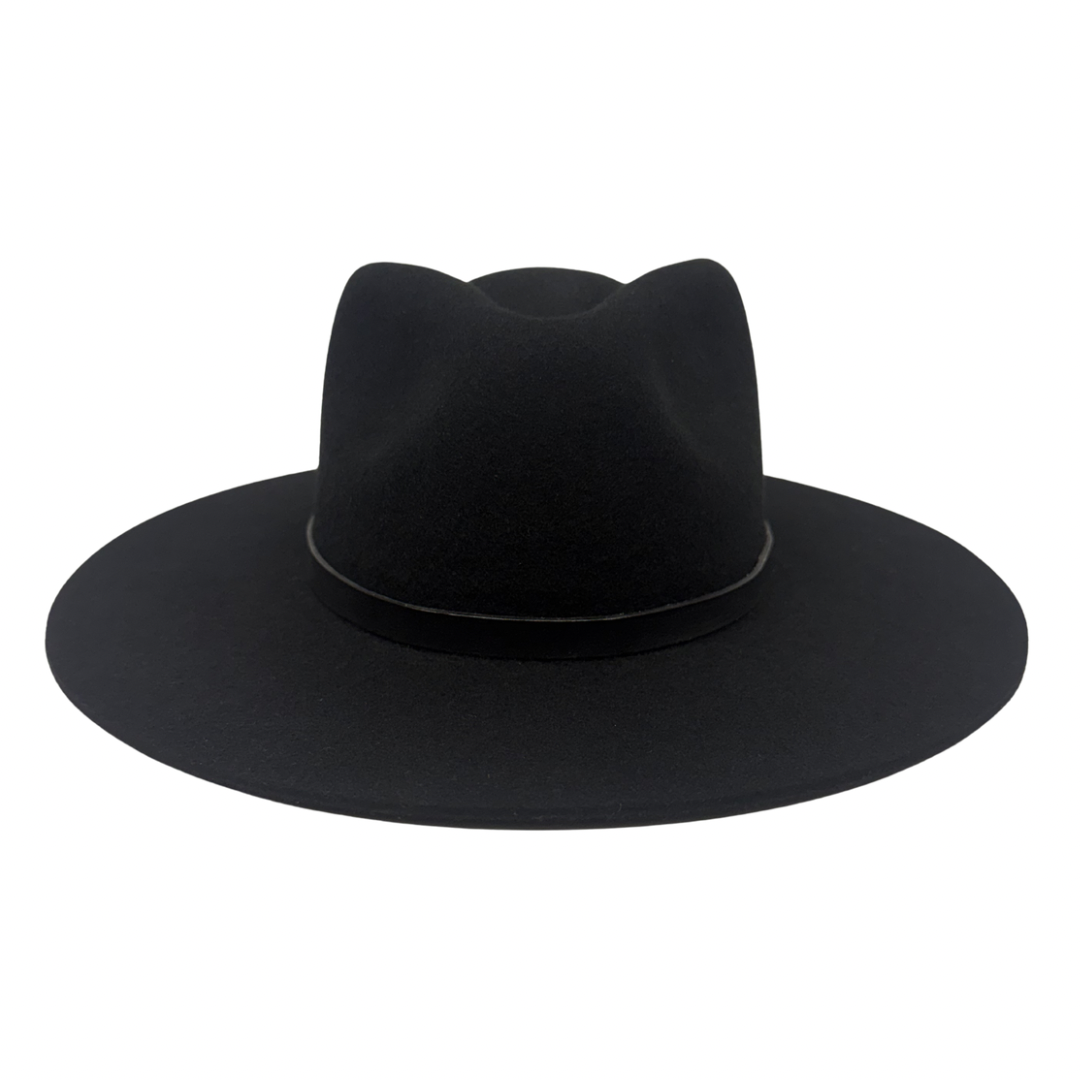Leather Wrap Hat Band – Black