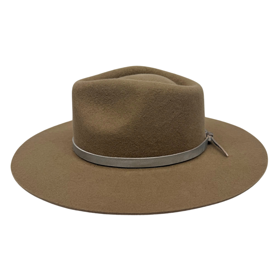 Leather Wrap Hat Band – Silver