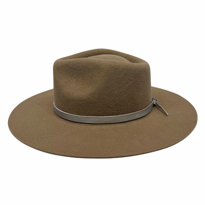 Leather Wrap Hat Band – Silver