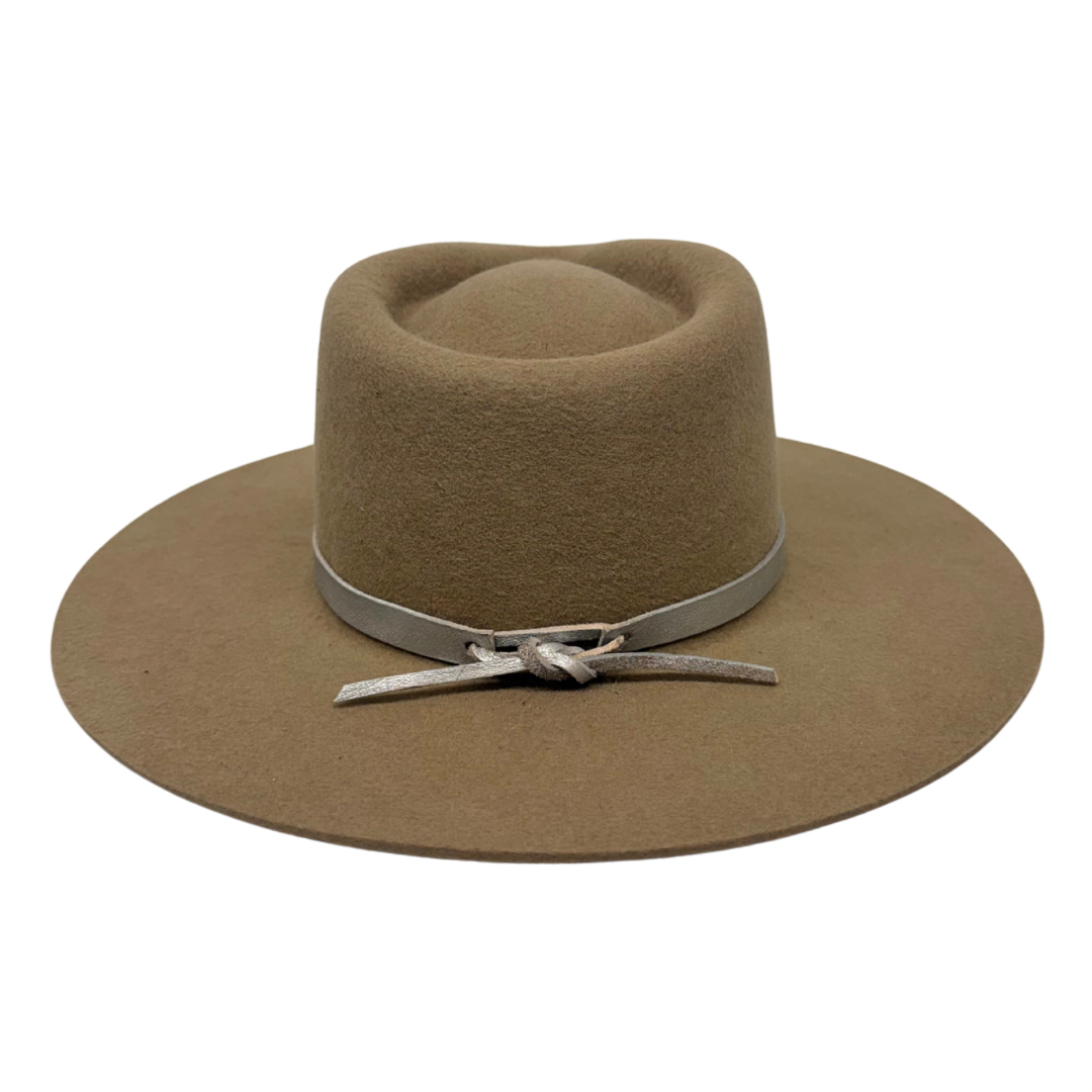 Leather Wrap Hat Band – Silver