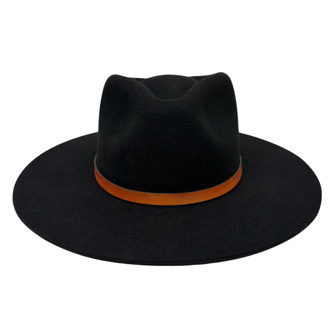 Leather Wrap Hat Band – Cognac