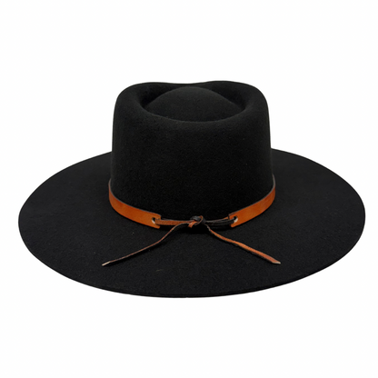 Leather Wrap Hat Band – Cognac