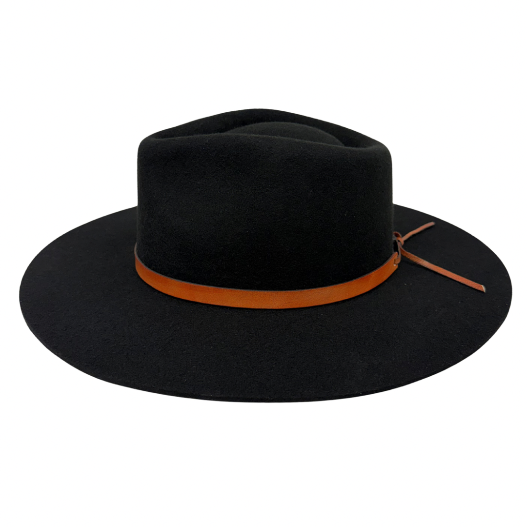 Leather Wrap Hat Band – Cognac