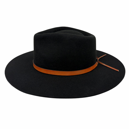 Leather Wrap Hat Band – Cognac