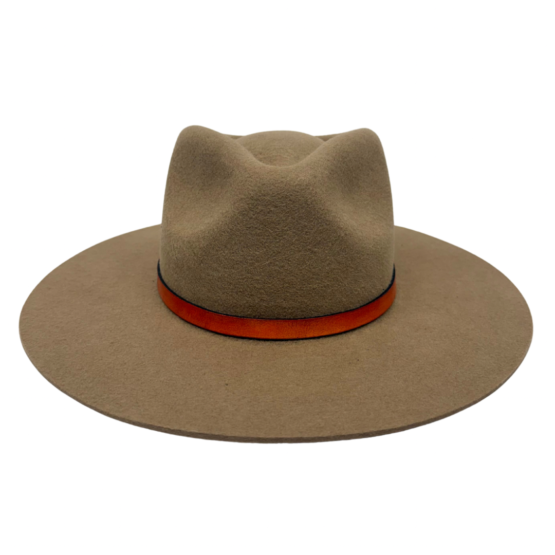 Leather Wrap Hat Band – Cognac