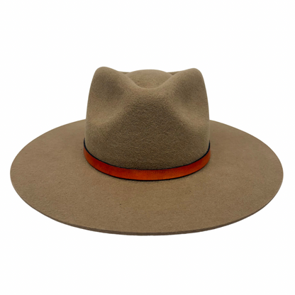 Leather Wrap Hat Band – Cognac