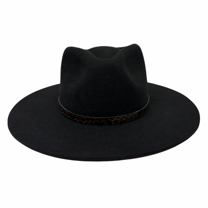 Leather Wrap Hat Band – Croc Brown