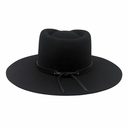 Leather Wrap Hat Band – Black