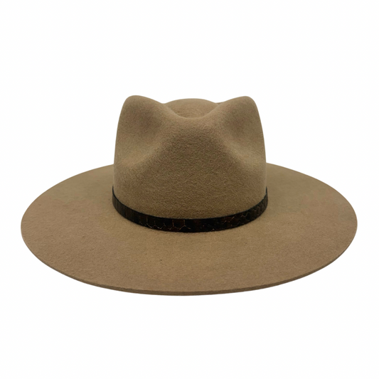 Leather Wrap Hat Band – Croc Brown - Arre Hats
