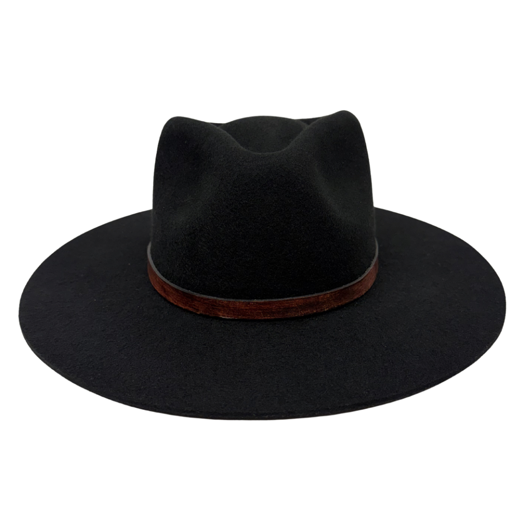 Leather Wrap Hat Band – Dark Brown