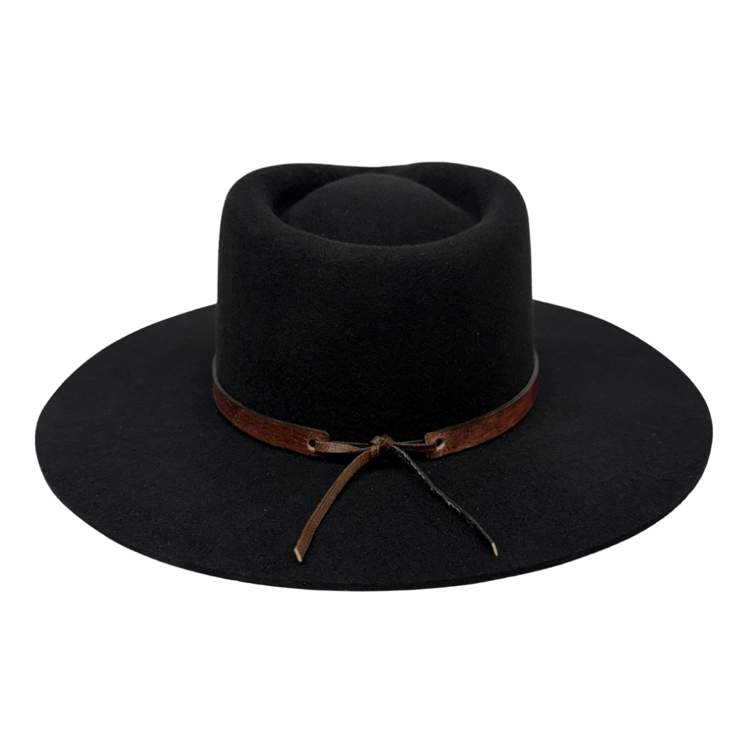 Leather Wrap Hat Band – Dark Brown