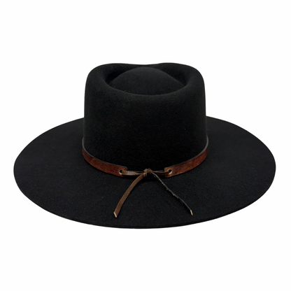 Leather Wrap Hat Band – Dark Brown
