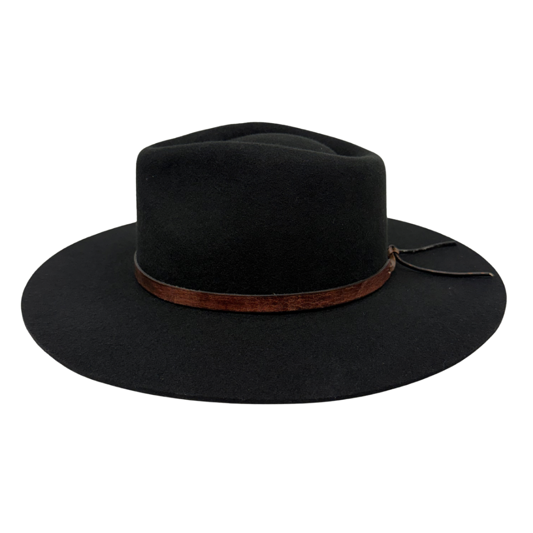 Leather Wrap Hat Band – Dark Brown