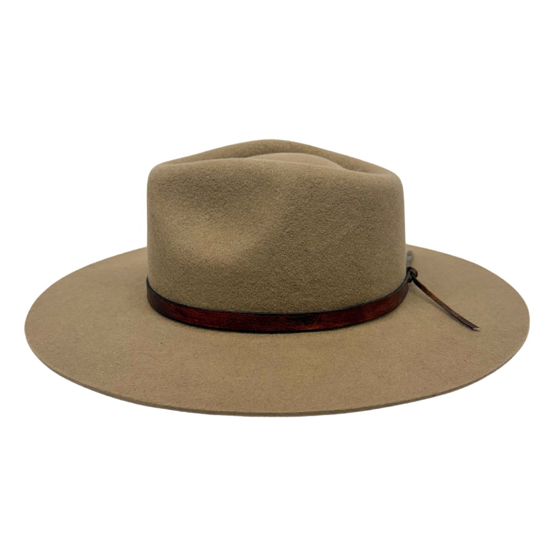Leather Wrap Hat Band – Dark Brown