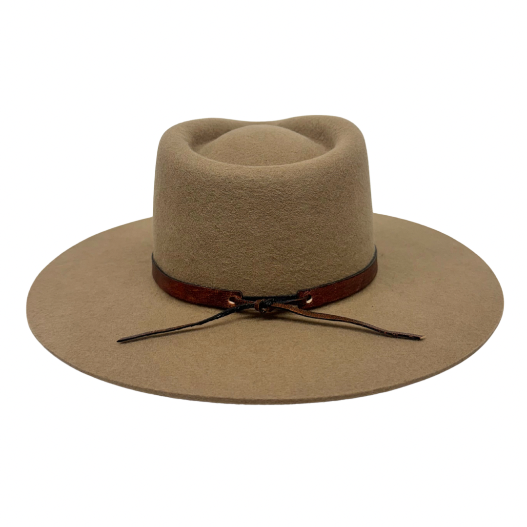 Leather Wrap Hat Band – Dark Brown