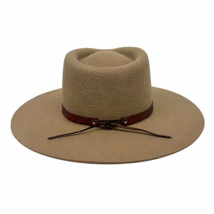 Leather Wrap Hat Band – Dark Brown