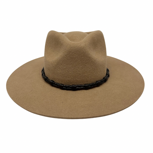 Braided Leather Hat Band – Black