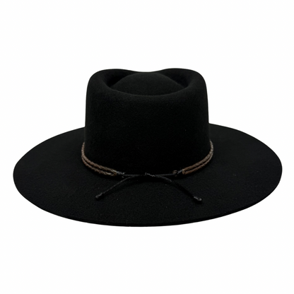 Braided Leather Hat Band – Brown