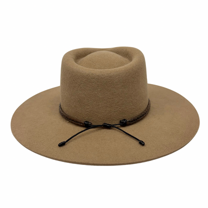Braided Leather Hat Band – Brown