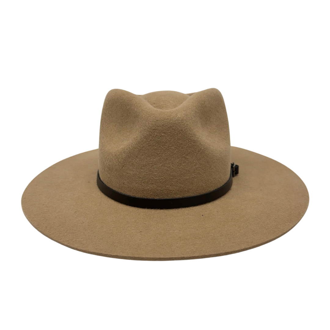 Buckle Leather Hat Band – Black