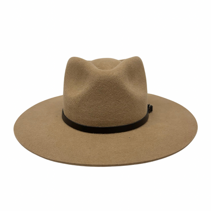 Buckle Leather Hat Band – Black