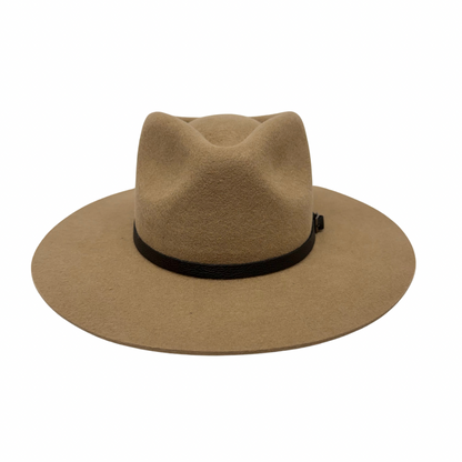 Buckle Leather Hat Band – Croc Black