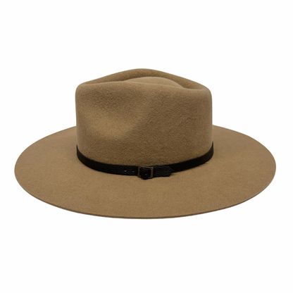 Buckle Leather Hat Band – Croc Black