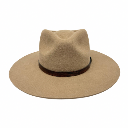 Buckle Leather Hat Band – Brown