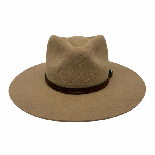 Buckle Leather Hat Band – Croc Brown - Arre Hats