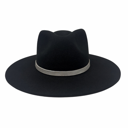 Leather Wrap Hat Band – Silver