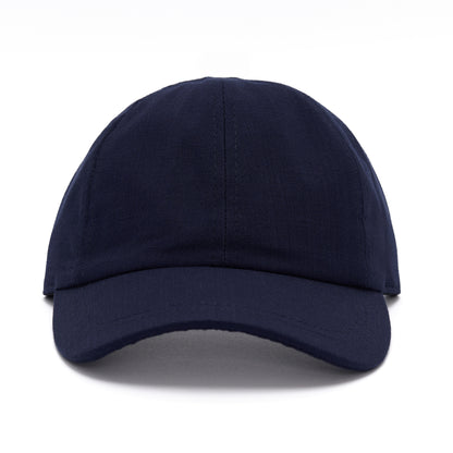 Linen Cap - Navy Blue