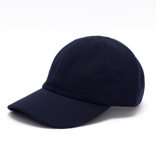 Linen Cap - Navy Blue