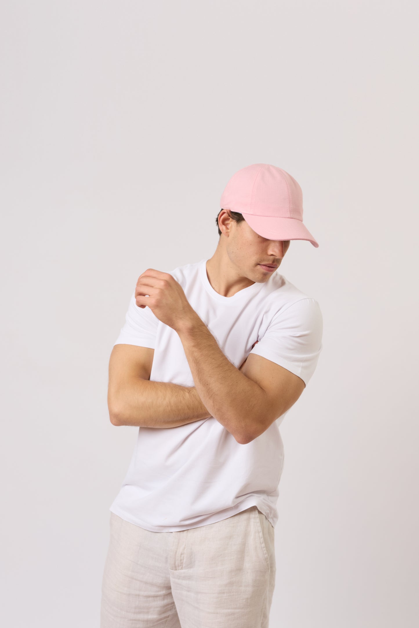 Linen Cap - Soft Pink - Arre Hats