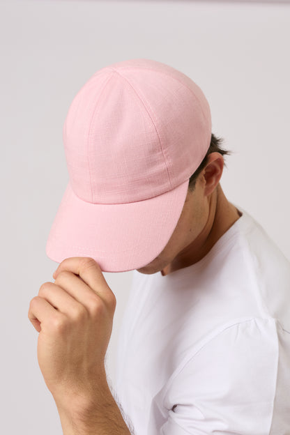 Linen Cap - Soft Pink - Arre Hats