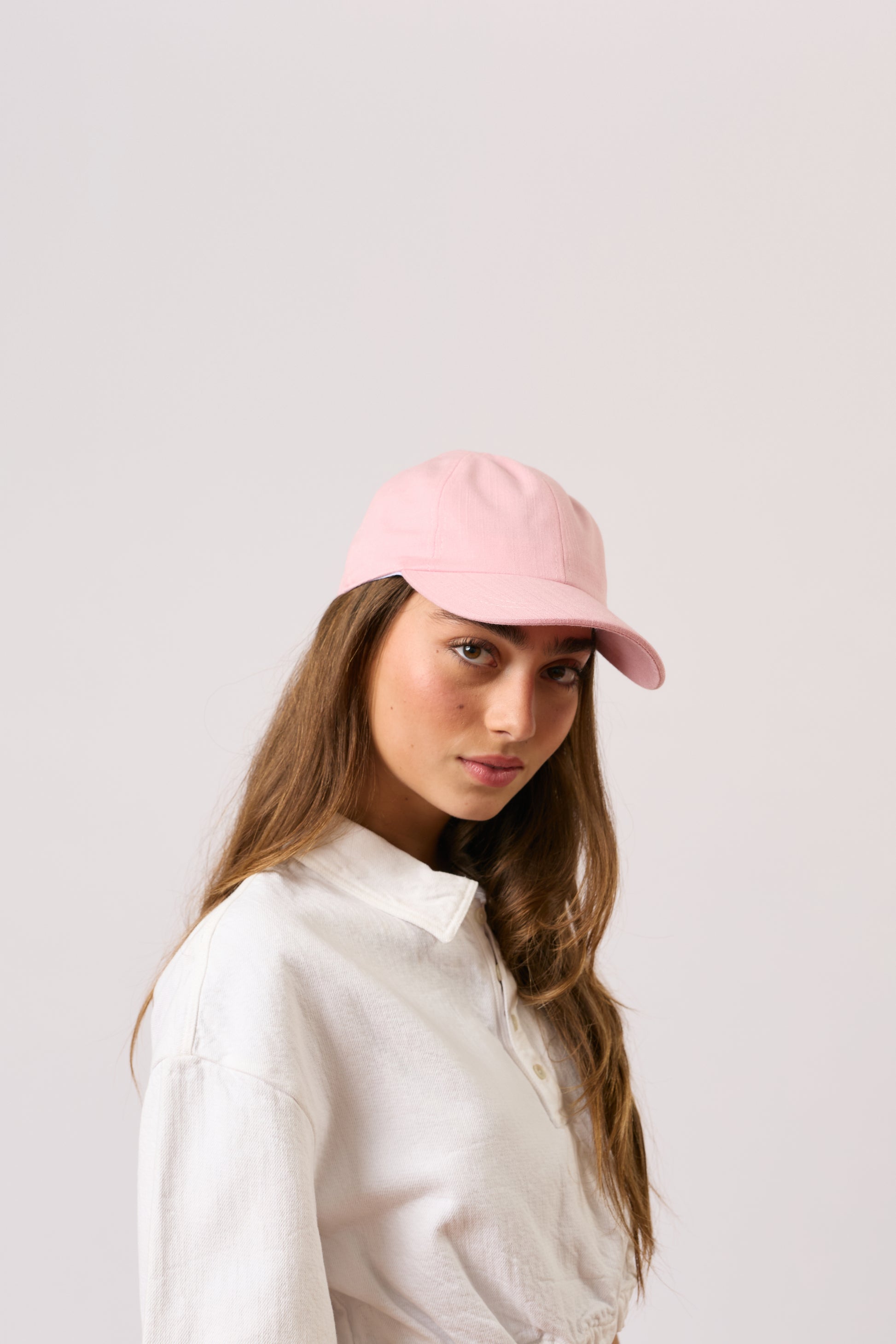 Linen Cap - Soft Pink - Arre Hats