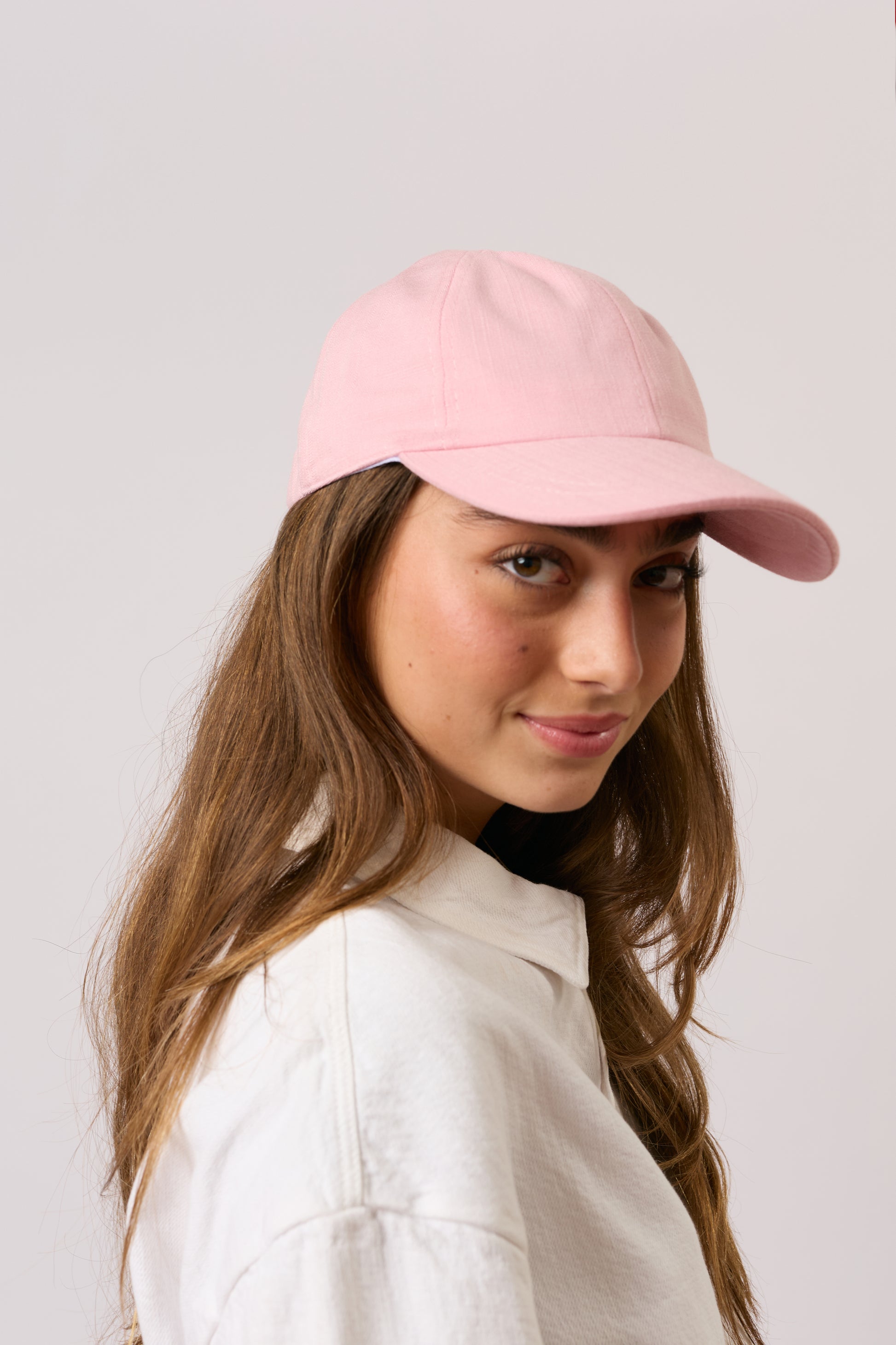 Linen Cap - Soft Pink - Arre Hats