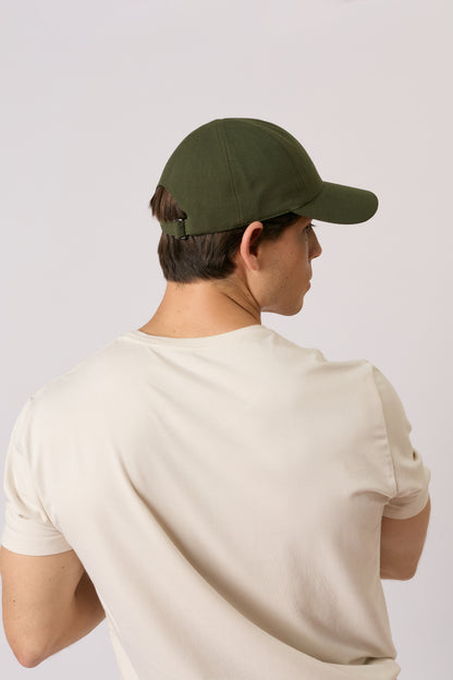 Linen Cap - Forest Green - Arre Hats