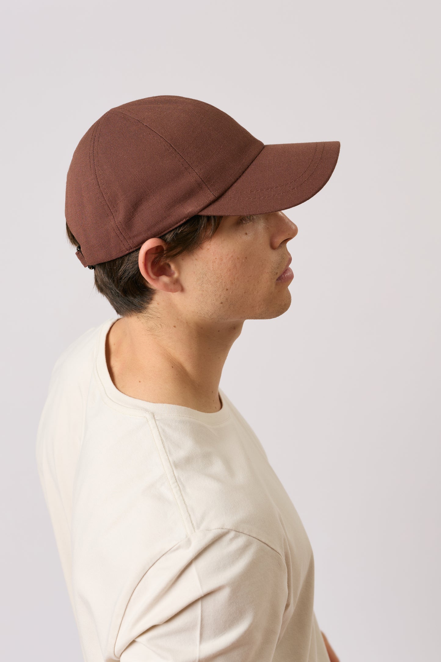 Linen Cap - Chocolate - Arre Hats