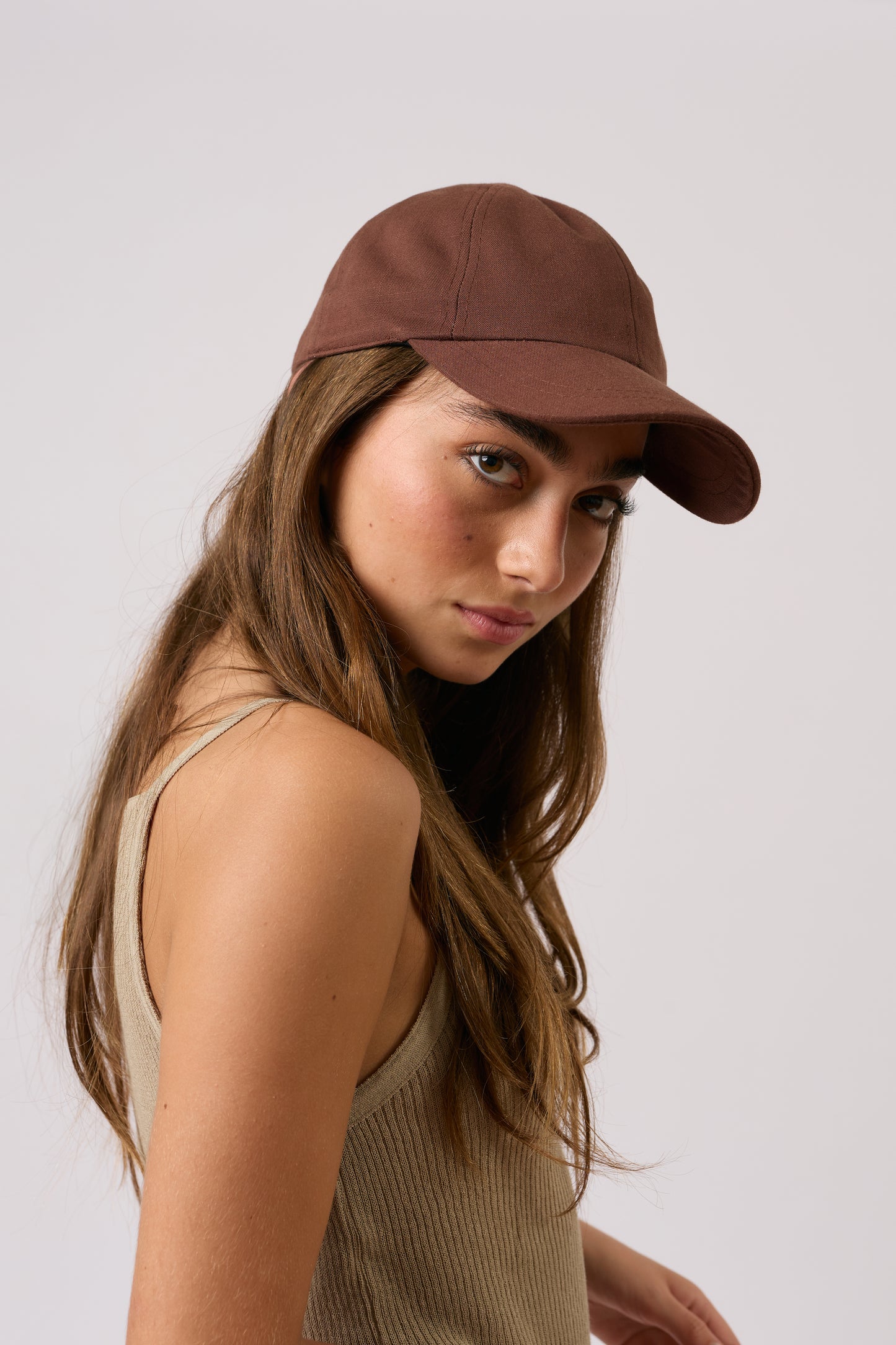 Linen Cap - Chocolate - Arre Hats