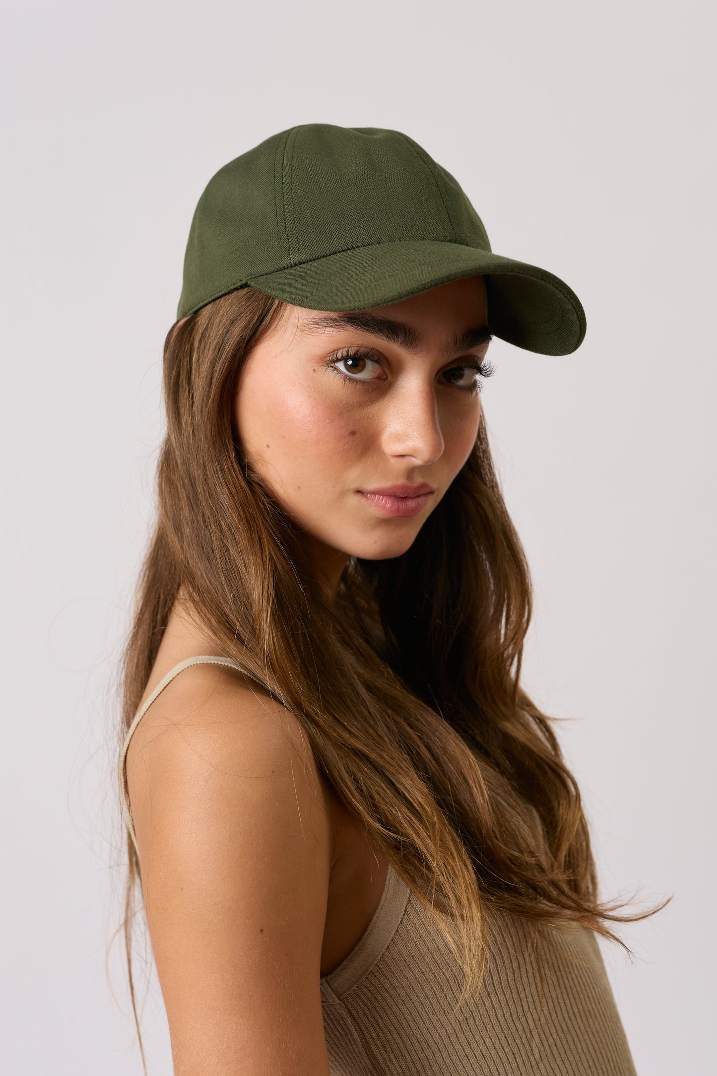 Linen Cap - Forest Green - Arre Hats