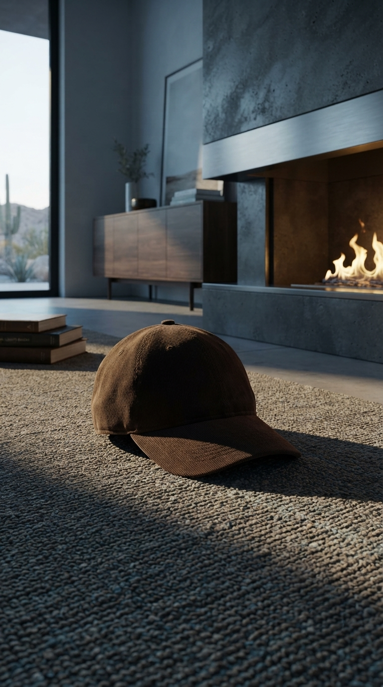 Corduroy Cap - Dark Brown - Arre Hats