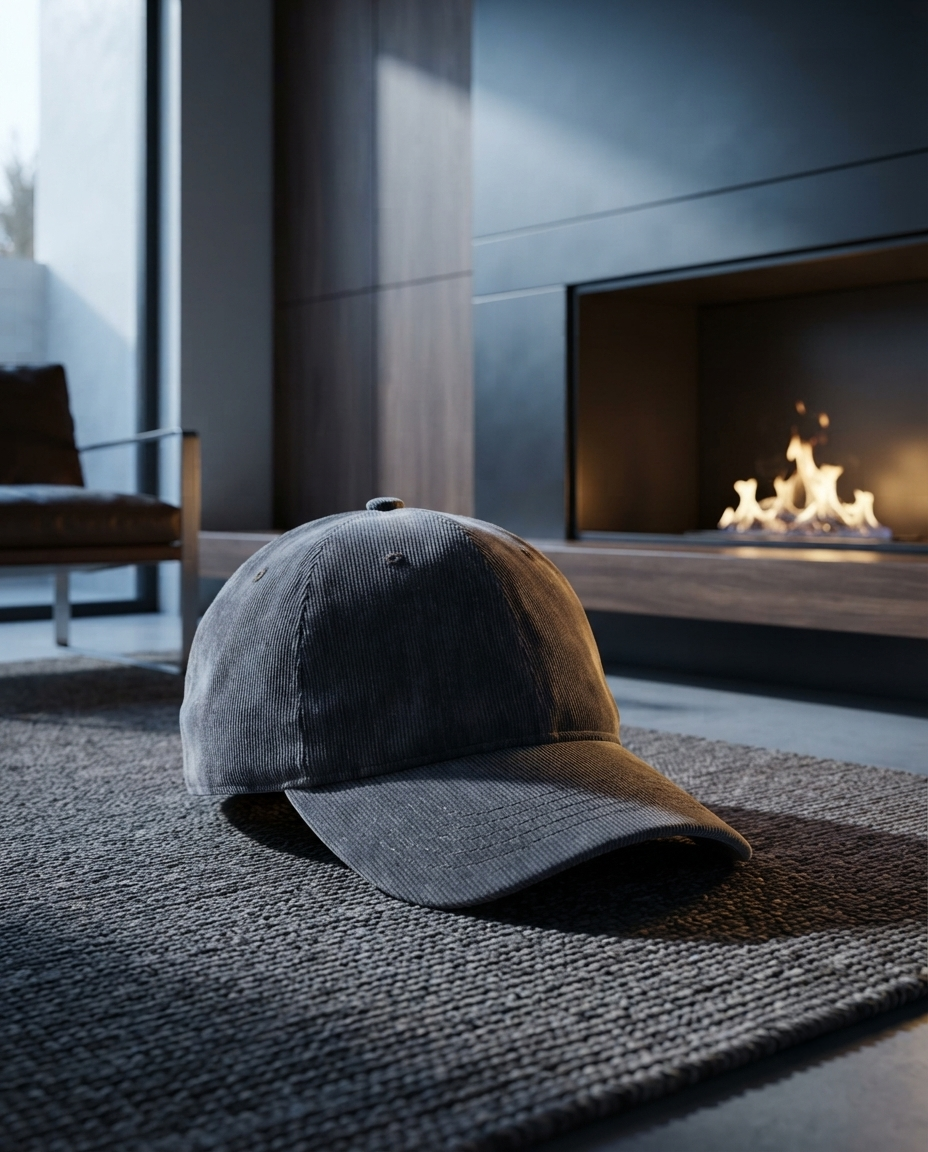 Corduroy Cap - Storm Gray - Arre Hats