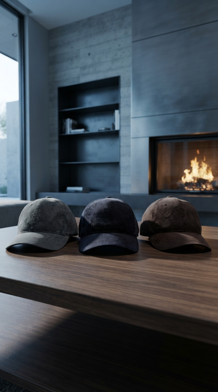 Corduroy Cap - Midnight Blue - Arre Hats
