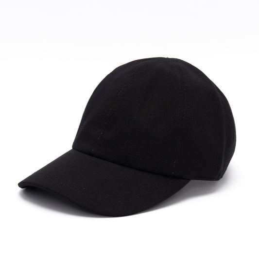 Linen Cap - Black