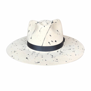 The Black Splatter - Rustic White - Arre Hats