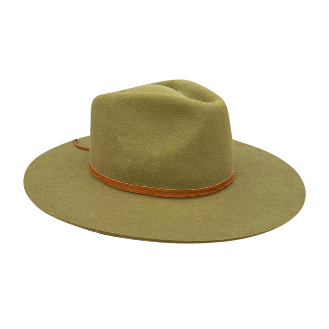 Olive Green - Suede Strips - Arre Hats