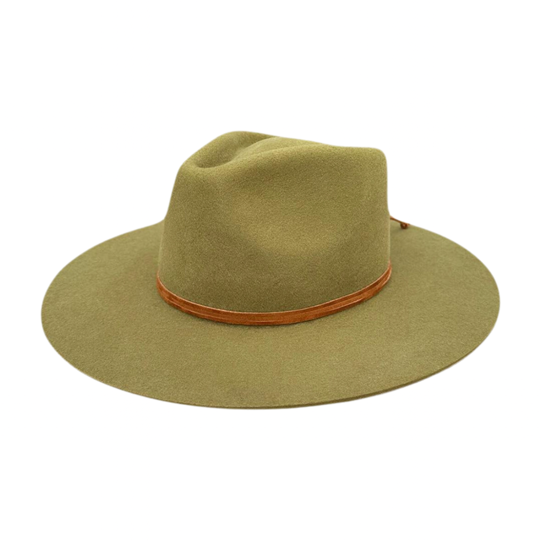 Olive Green - Suede Strips - Arre Hats