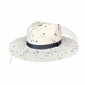 The Black Splatter - Rustic White - Arre Hats